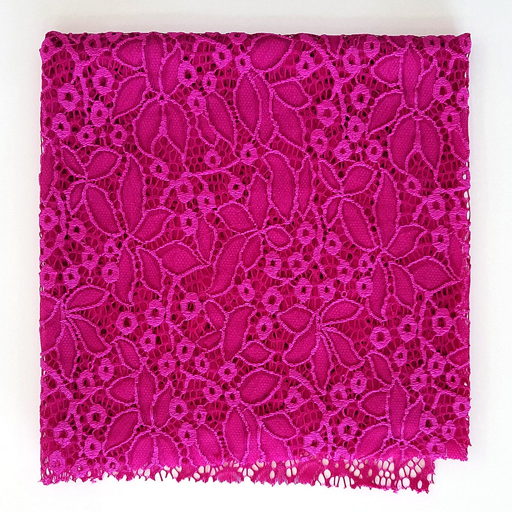 strech lace 3D flower design